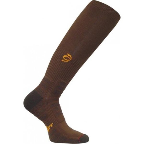 Worksox Worksox TWS 1000 Patented Graduated Compression Extra Cushion OTC Socks; Brown - Small TWS1000_BR_SM